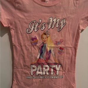 Next Level Apparel Pink Party Kids T-Shirt with JoJo Siwa